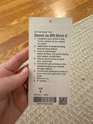 Lululemon Speed Up Mid-Rise 4" thumbnail 5