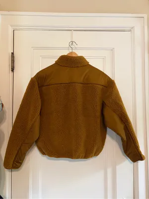 Madewell Faux Shearling half zip pullover thumbnail 5