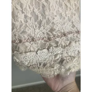 Gimmicks by BKE Y2K Buckle Womens Top Sheer Lace Front Back Beaded Embroider Size L thumbnail 6
