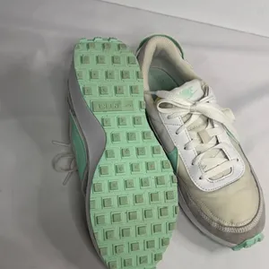 Nike Women's Sneakers in Mint Green and White thumbnail 5