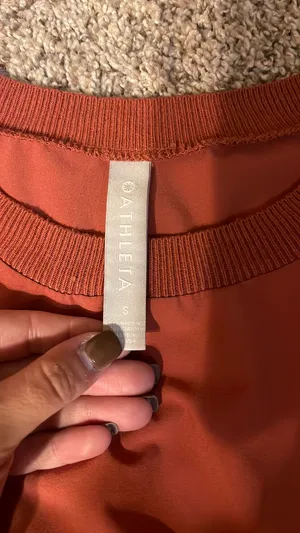 athleta top rust color size small thumbnail 2