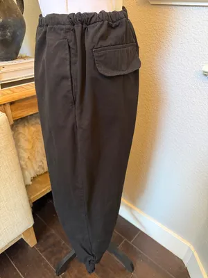 Free People Black Parachute Pants Ruched Leg Drawstring Cargo Joggers Size Small thumbnail 6