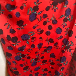 Red Floral Satin Cami Women’s Size Large I love Ronson thumbnail 5