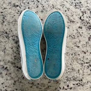 Blowfish Malibu Play Sneaker Women 8 Grey Beachy Distressed Canvas Slip On Shoes thumbnail 7