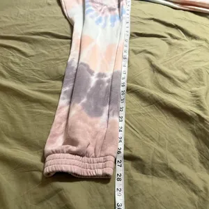 American Eagle Pastel Tie-Dye Joggers Sweatpants Women’s Medium thumbnail 9