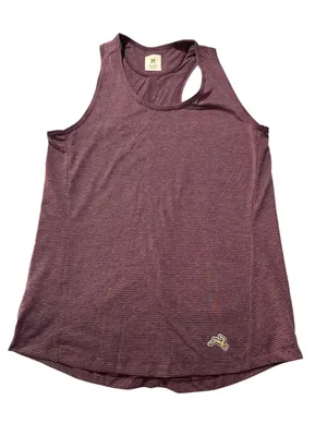 Tracksmith size medium Heathered Plum Stripe Racerback Training Tank Purple thumbnail 1