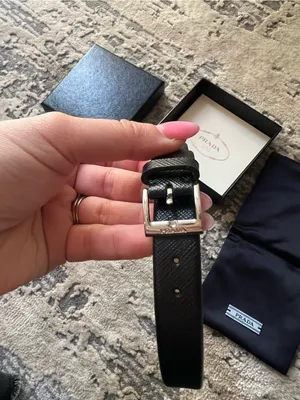 NEW Prada x American Express Black Leather Centurion Bracelet thumbnail 2