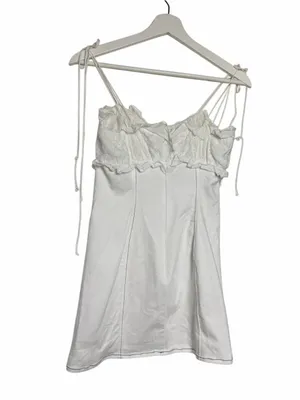 For Love Of Lemons White Mini Dress thumbnail 2