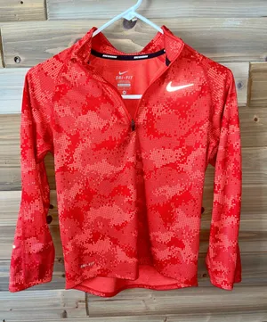 Nike Red Athletic Quarter-Zip thumbnail 1