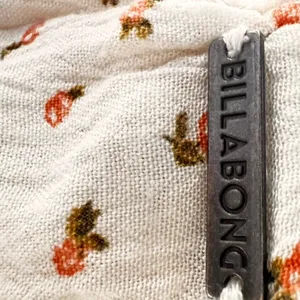 Billabong White Puff Sleeve Ruffled Blouse thumbnail 2
