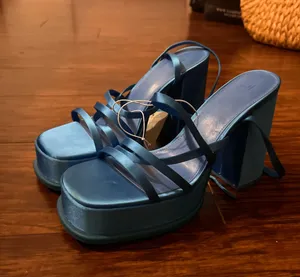 H&M platform satin look heels thumbnail 10