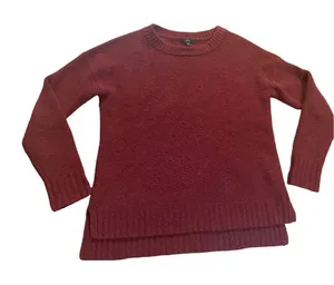 J. Crew‎ wine red womens sweater sz XS merino wool blend thumbnail 1