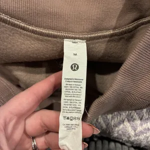 Lululemon Scuba HR Mini Skirt Taupe Brown Cotton Fleece LW8ALSS Size M NEW thumbnail 10