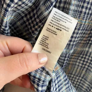 Anthro‎ Pilcro Shari Plaid Smocked Blouse Cottagecore Boho Top Sz M thumbnail 12