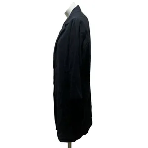 All:Row Women's Black Long Blazer Coat Medium Linen thumbnail 9