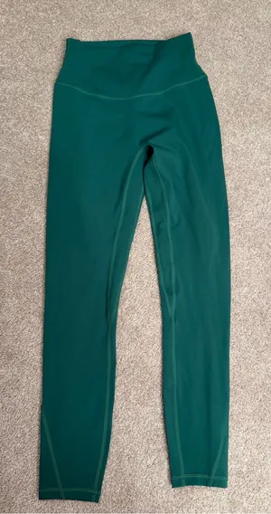 ACTA Wear Green Evo High Waisted Leggings NWT Size Small Forest Green Activewear thumbnail 1