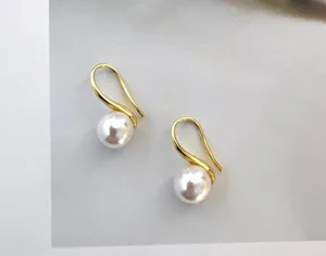 Elegant White Pearl Dangle Drop Earrings for Women,Pearl Earrings thumbnail 1
