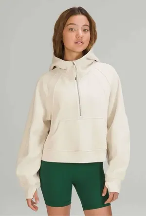 ✨Lululemon Scuba Oversized Half-Zip Ivory Sz XS/S Hoodie✨ thumbnail 1