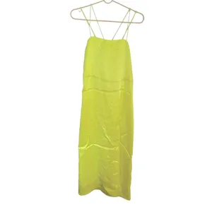 Zara Satin lime green dress Xs thumbnail 4