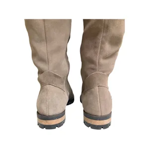 Fabianelli Premium Italian Suede Over-The-Knee Taupe Boots Women's Size 9/9.5 thumbnail 4