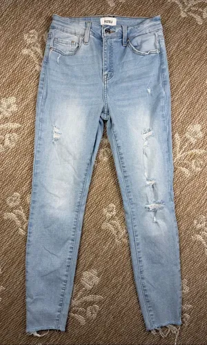 pistola Light Wash Distressed Skinny Jeans thumbnail 1