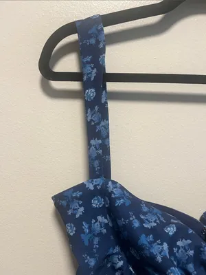 HOUSE OF CB Savia Sapphire Floral Print Bodysuit, Size L thumbnail 5