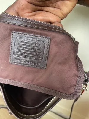 Coach Khaki and Brown Signature Canvas Crossbody Bag thumbnail 8