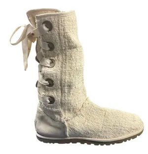 UGG Australia W HEIRLOOM Lace Up Boots 1000693 US Size 7 Knit F8911L Sheepskin thumbnail 6