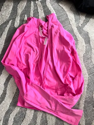 Lululemon bright pink zip up jacket 4 thumbnail 1