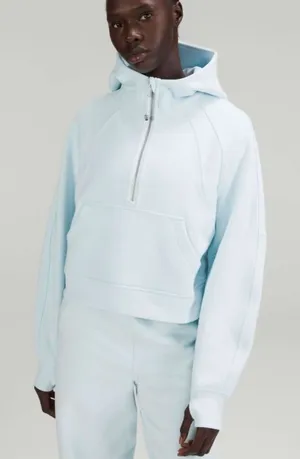 Lululemon Scuba Oversized Half-Zip Hoodie Powder Blue XS/S thumbnail 1