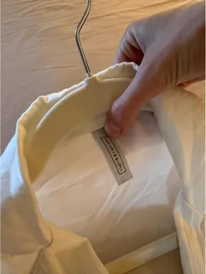 White silk pajama blouse from Inimissimi thumbnail 3