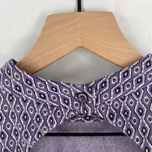 Zara Shift Dress Womens‎ Small Purple Stretch Geometric Cutout Back Cinched Side thumbnail 6