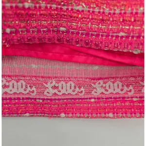 Lilly Pulitzer Dress Womens 2 Shift Hot Pink Gold Metallic Tweed EUC thumbnail 3