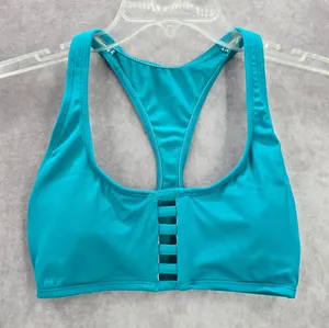Urban Sea Green Cutout Racerback‎ Padded Swimwear Bikini Sports Bra S Small thumbnail 1