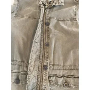 Lucky Brand Jacket‎ Women Medium Utility Military Army Green Cinching Streetwear thumbnail 7