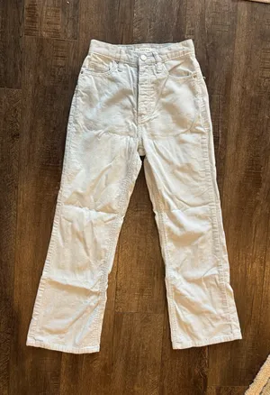 PacSun High-Rise Bootcut Corduroy Blue Pants thumbnail 3