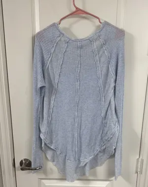 Free People We The Free Waffle Knit Top thumbnail 1