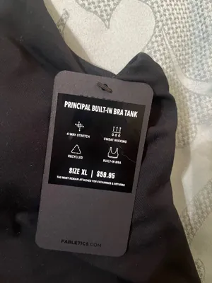 Workout Tank Top Black Fabletics  thumbnail 3