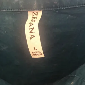 Zenana Solid Mineral Washed Shacket Size L (PTP 23” approx.) Teal thumbnail 6