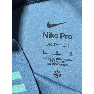 Nike Pro Dri-FIT‎ Women Large Blue Abstract Graphic Compression Athletic Shorts thumbnail 4