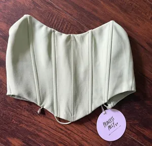 Princess Polly Corset Top Green thumbnail 1