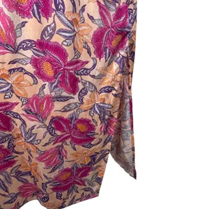 Old Navy X-Large Maxi Dress Sleeveless Side Slits Floral V-Neck Lightweight New thumbnail 3