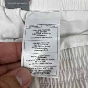 Nike Skort Womens XL White Ruffle Hem Built In Shorts Tennis Heritage Dry Active thumbnail 8