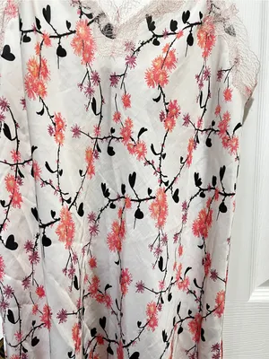 Victoria's Secret Chemise Slip Nightgown Pajama Dress Size Medium Lace Floral thumbnail 4