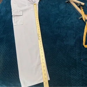 American Eagle Stretch Cargo Straight Pant Lilac Ice‎ High Rise Utility 4 Long thumbnail 14
