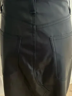 Hudson Faux Leather Midi Skirt, Black, Size 6/28 Rent the Runway thumbnail 7