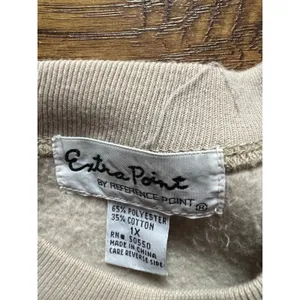 Vintage 90s Fall, Halloween, Thanksgiving & Christmas Theme Sweatshirt 1x Beige thumbnail 2