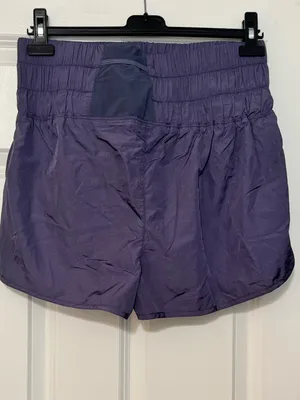 NWT Free People Movement Blue Purple The Way Home Running Athletic Shorts Large thumbnail 3