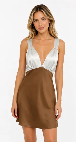 Abercrombie satin mini dress‎ Size Medium thumbnail 1