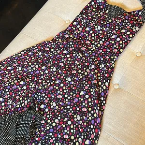 Phoebe Couture by Kay Unger 100% Silk Dot Halter Swing Dress Size 2‎ thumbnail 5